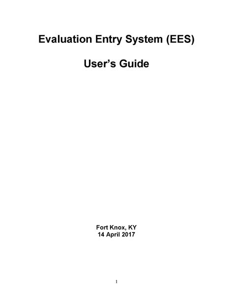 ees army evaluation system.